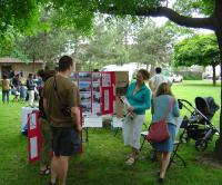 Fuzzy Boundaries booth at the 2009 Perth Festival