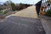 Fuzzy Boundaries names chalked on the Railpath